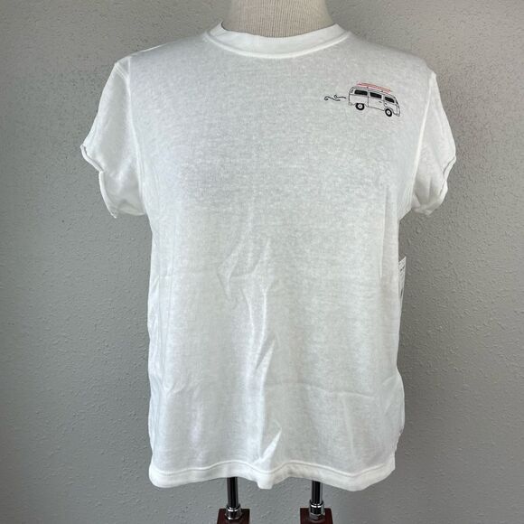 NWT Free People White T-Shirt Size XS - Picture 1 of 7